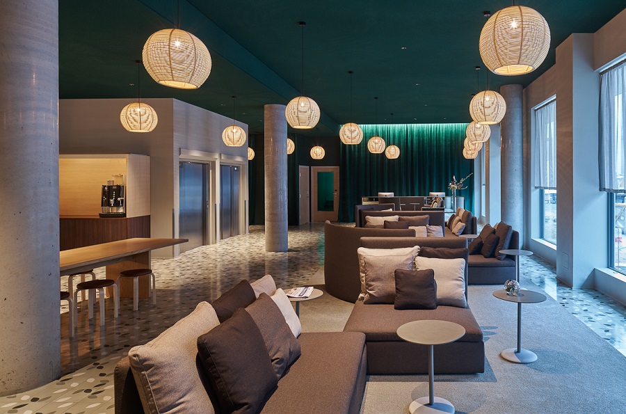 Matta Queensland i lounge på Hotel Zander K, Bergen, projekt av Claesson Koivisto Rune.